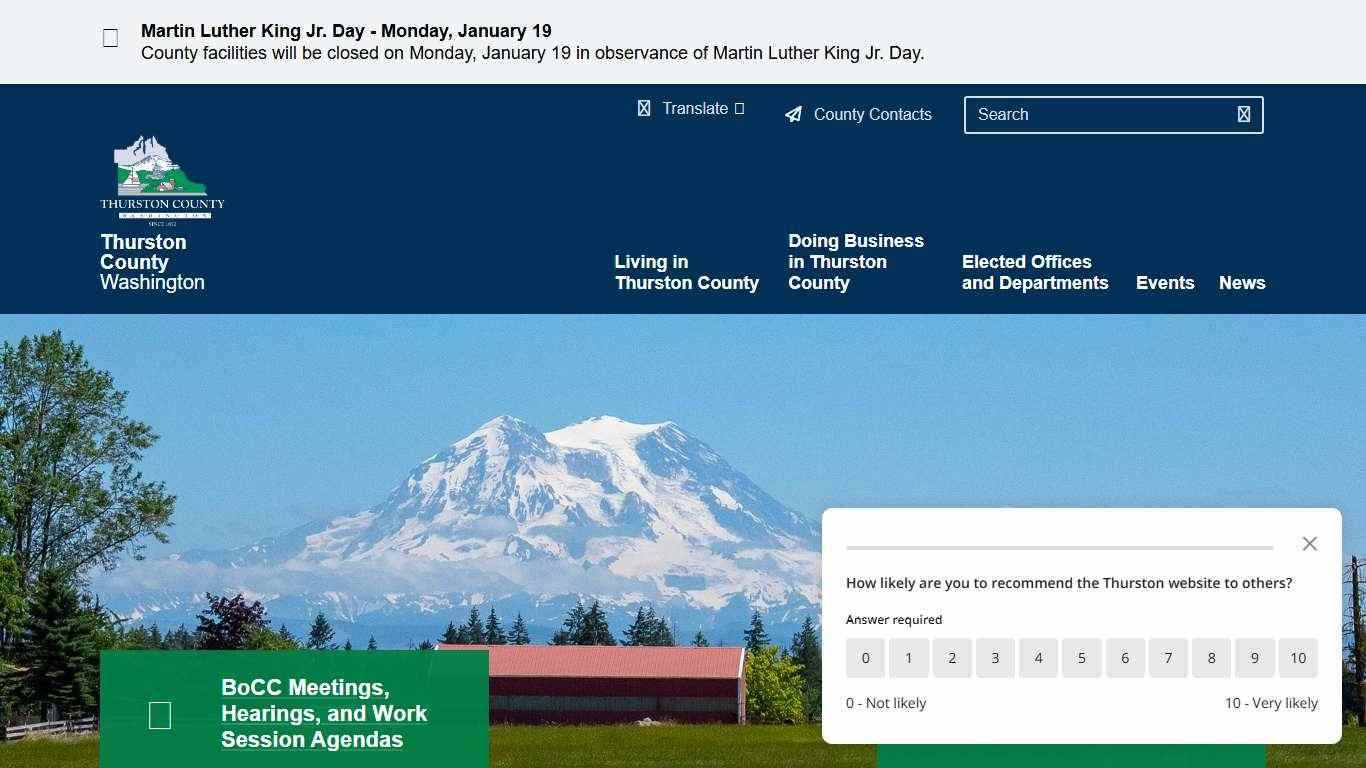 Homepage | Thurston County